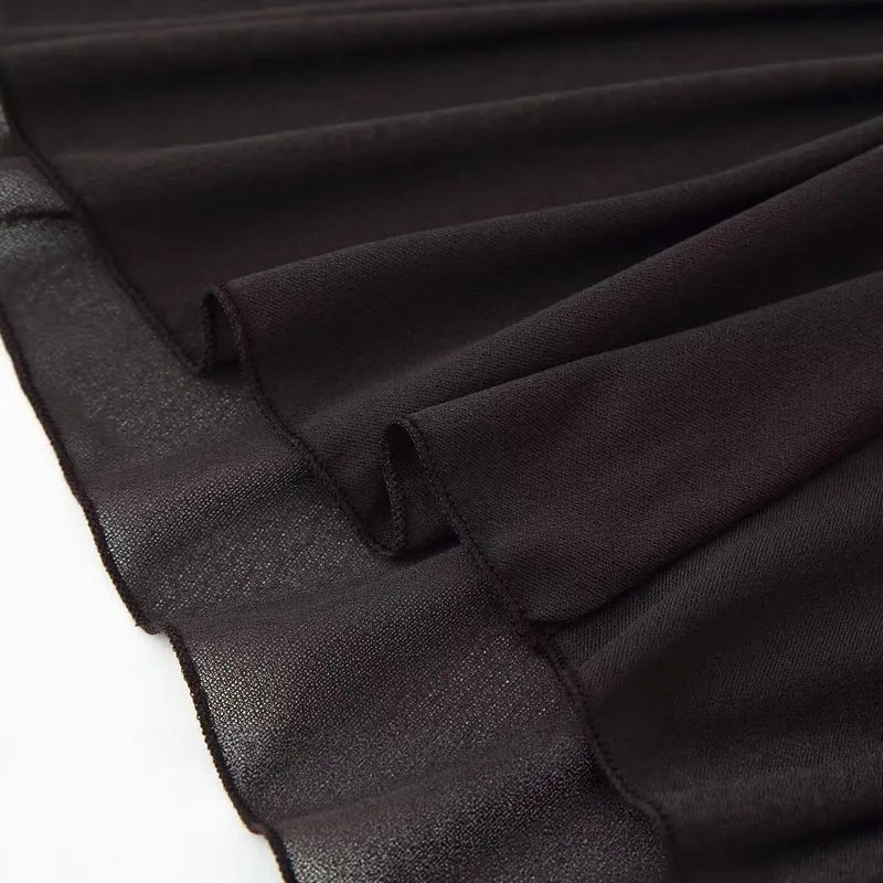 Damen Stufiger Chiffon‑Maxirock mit Volants Drune