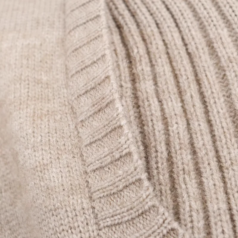 Damen Strickcardigan mit oversized Segelkragen und Zopfmuster-Details Drune