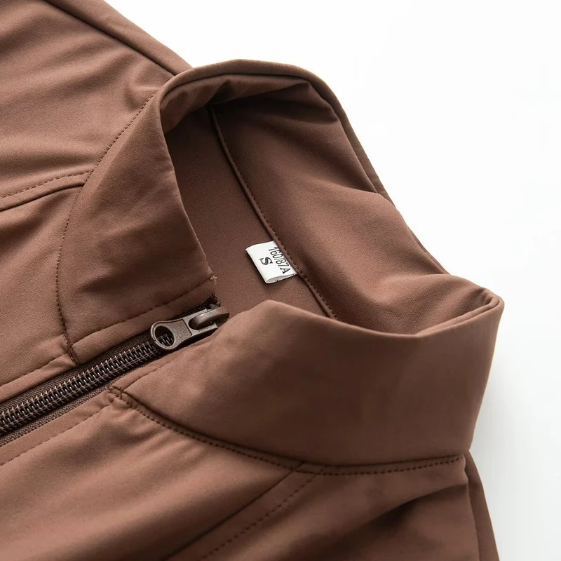 Damen Sportlicher Langarm-Unitard mit 1/2-Reißverschluss und körpernaher Passform Drune
