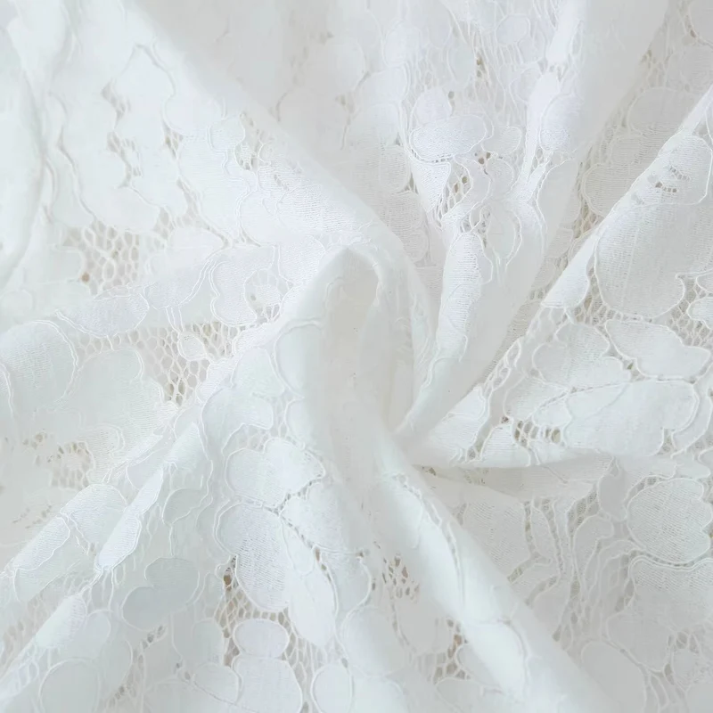 Damen Spitze Jacke mit Stehkragen, chinesischen Knoten und transparentem Floral-Design Drune
