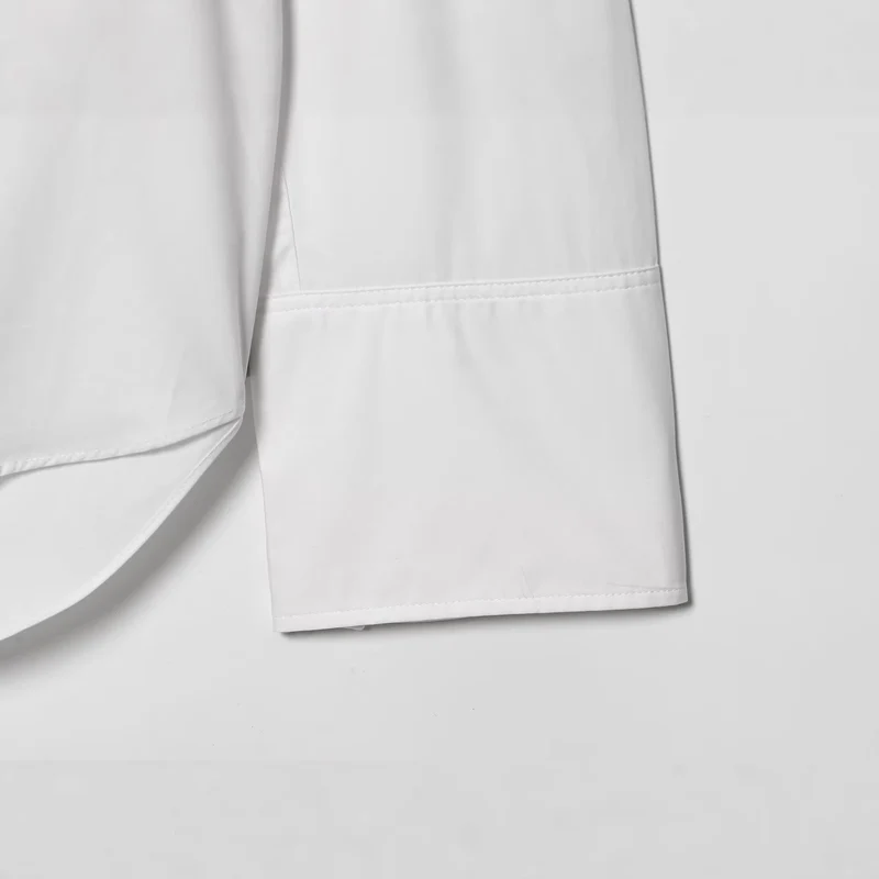 Damen Schluppenbluse mit weitem Oversize‑Schnitt und asymmetrischem Bindeschal Drune