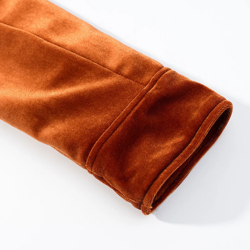 Damen Samt-Boxy-Jacke mit Pattentaschen und goldenen Zierknöpfen Drune
