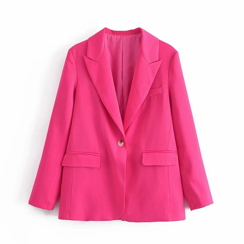Damen Zweiteiliges Anzug-Set mit Oversized-Blazer und hochtaillierter Weitbein-Hose Drune