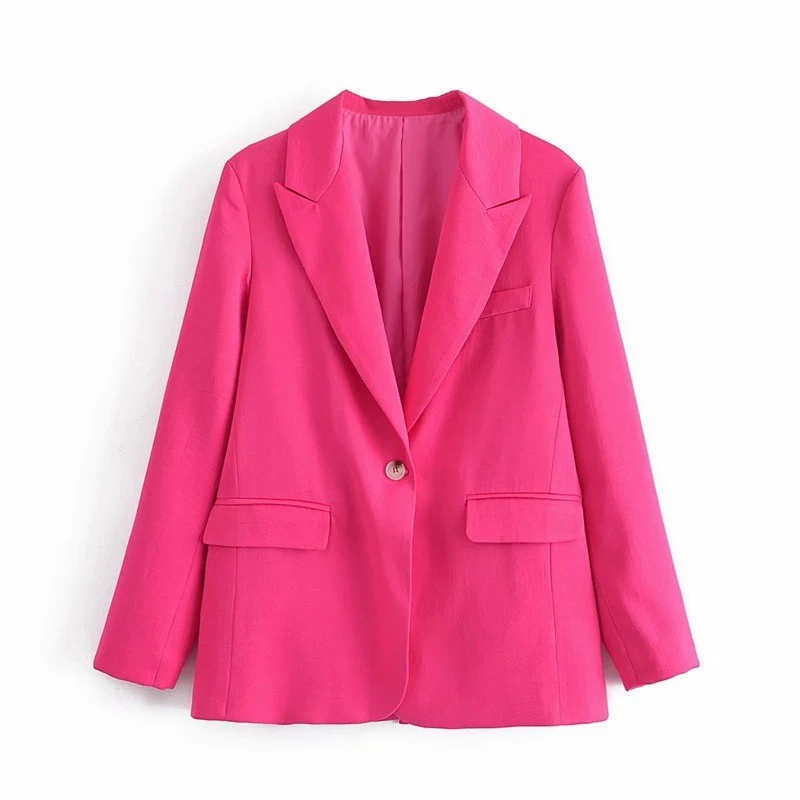 Damen Zweiteiliges Anzug-Set mit Oversized-Blazer und hochtaillierter Weitbein-Hose Drune