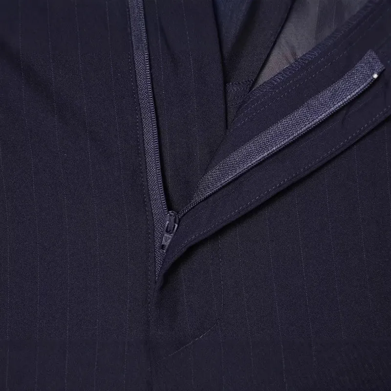 Damen Zweiteiliges Anzug-Set mit asymmetrischem Stehkragen-Blazer und weiter Palazzohose Drune