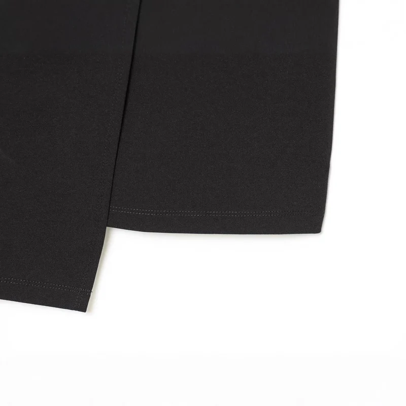 Damen Wickelkleid mit Drapierung, seitlicher Zierknopfleiste und V-Ausschnitt Drune
