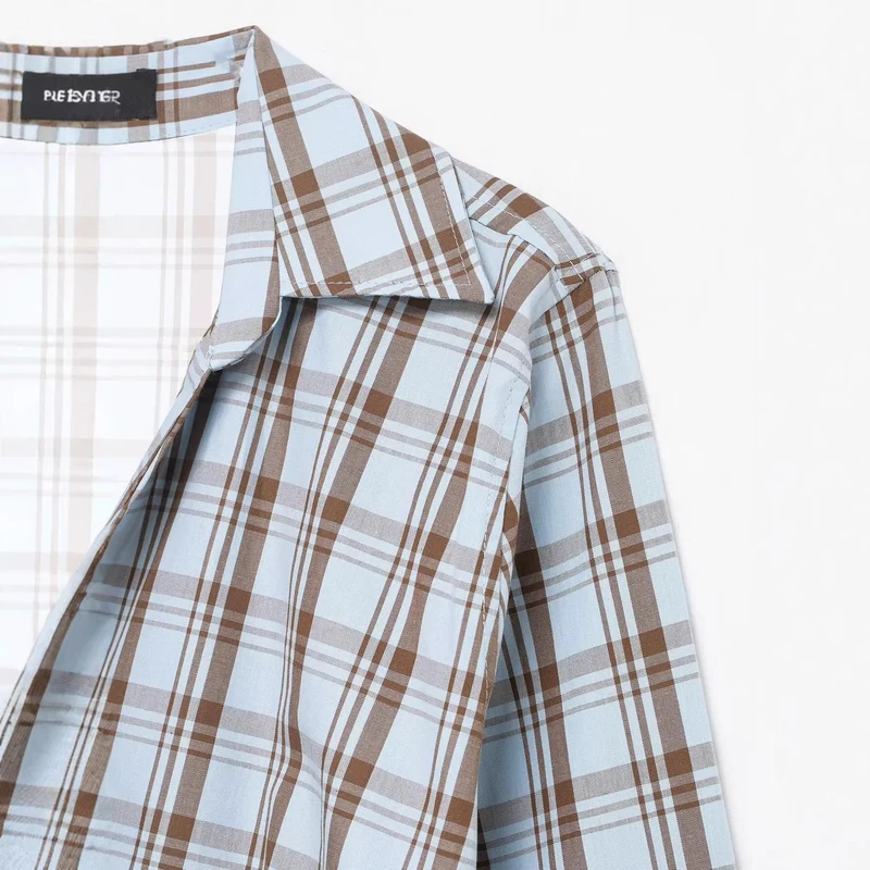 Damen Wickelbluse mit Knoten-Detail und klassischem Hemdkragen Drune