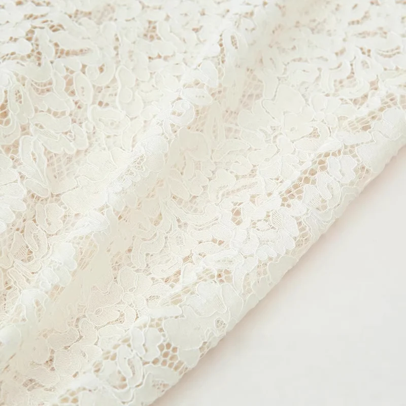 Damen Weite Spitzenhose mit elastischem Bund und ballonförmigen Beinen Drune
