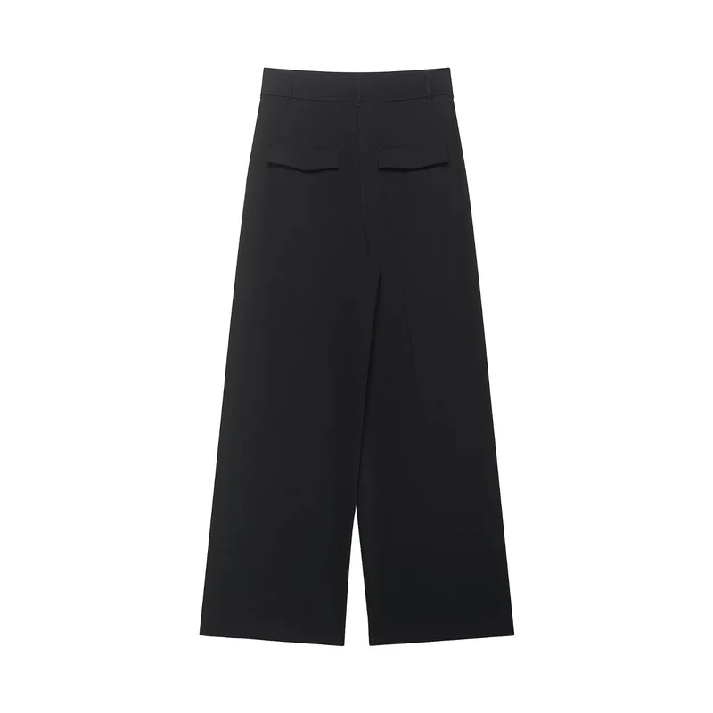 Damen Weite High‑Waist‑Palazzohose aus fließendem Jersey Drune
