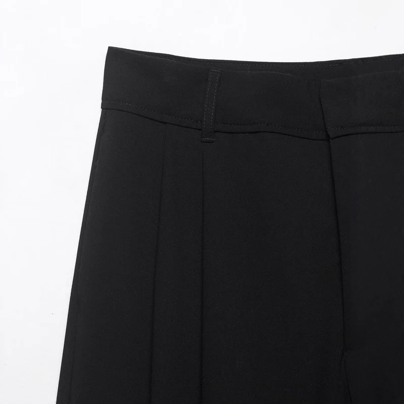 Damen Weite High‑Waist‑Palazzohose aus fließendem Jersey Drune