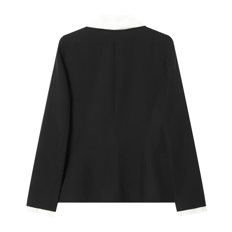 Damen Weite High‑Waist-Hose mit elastischem Bund, Bügelfalte und Seitentaschen Drune