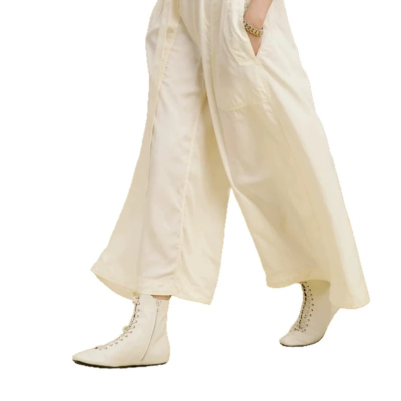 Damen Langer Utility-Jumpsuit mit Hemdkragen und Bindegürtel Drune