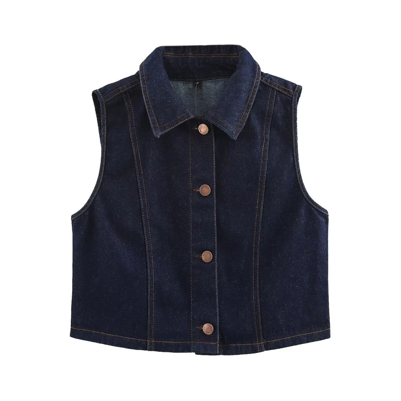 Damen Langer Jeans-Midirock mit hoher Taille, Frontschlitz und rohem Saum Drune