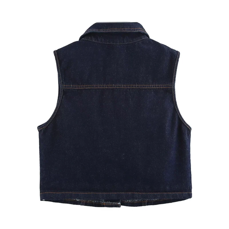 Damen Langer Jeans-Midirock mit hoher Taille, Frontschlitz und rohem Saum Drune