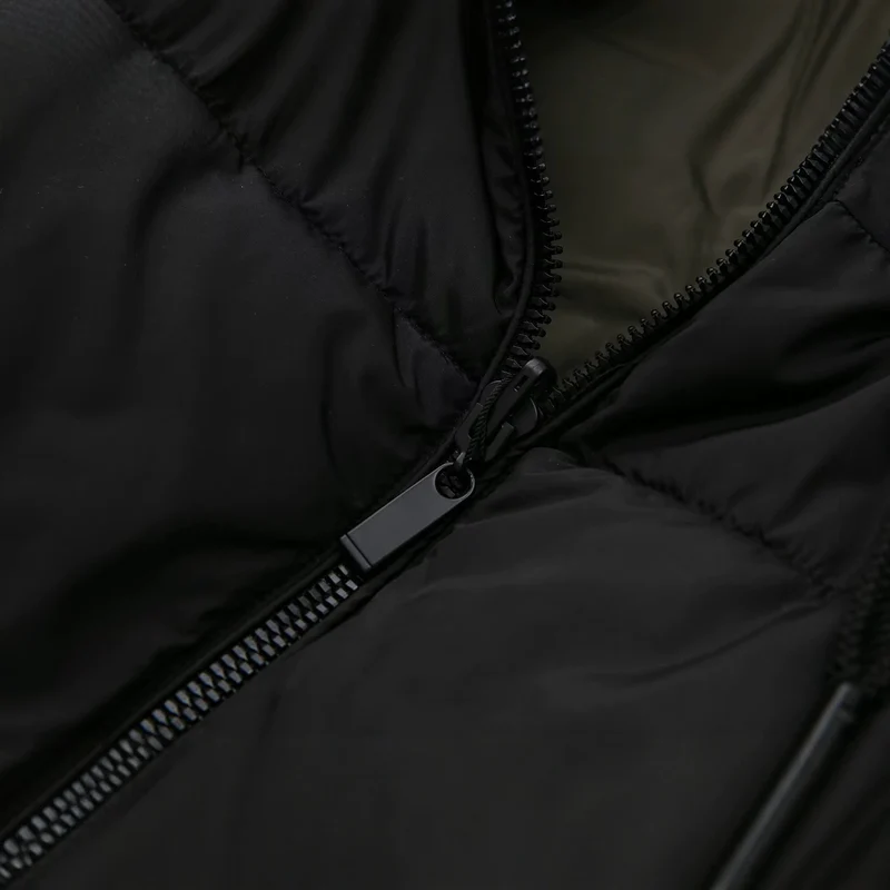Damen langer gesteppter Winterparka mit Kapuze Drune