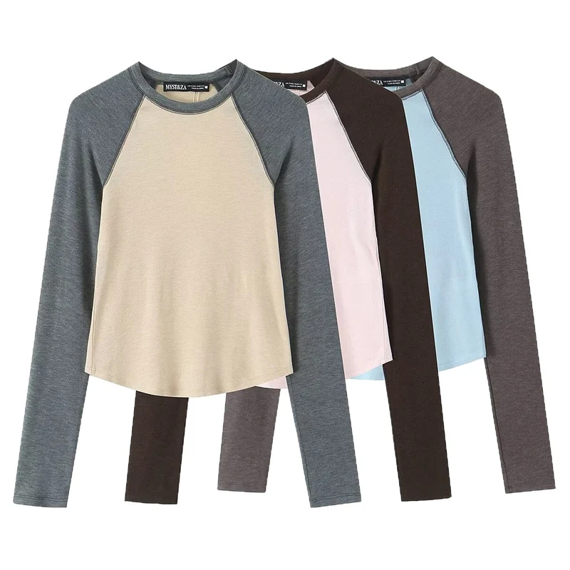 Damen Langarm-Raglanshirt aus weichem Jersey mit leicht tailliertem Schnitt Drune