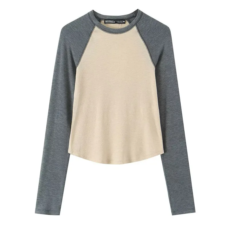 Damen Langarm-Raglanshirt aus weichem Jersey mit leicht tailliertem Schnitt Drune