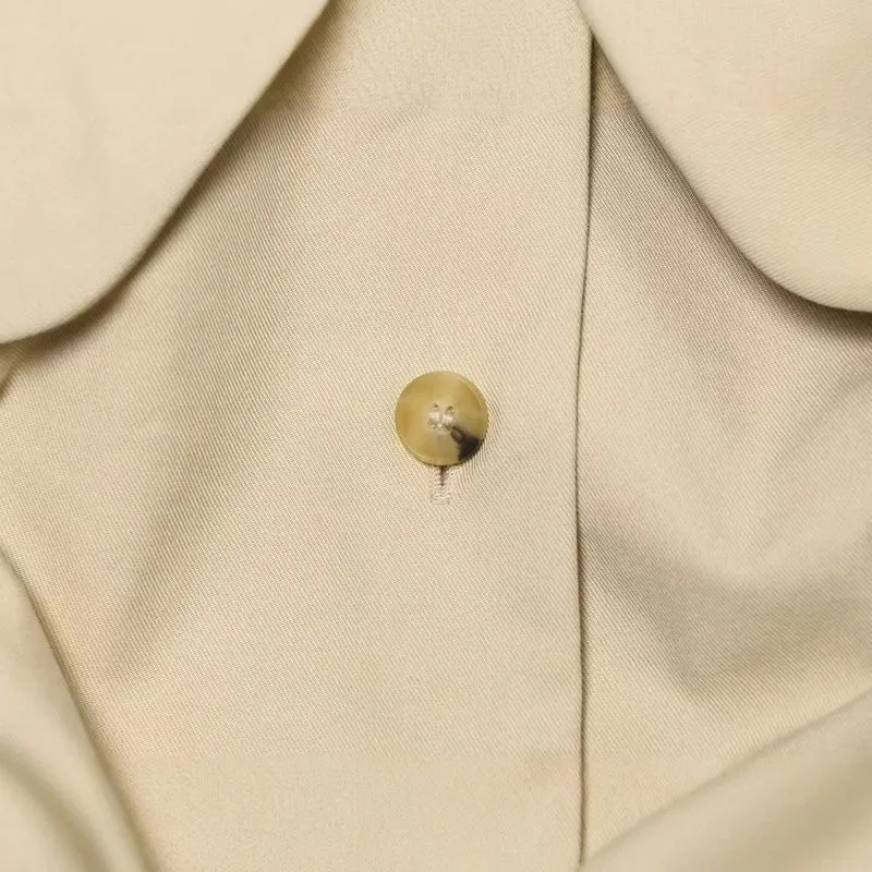 Damen Kurzjacke mit geraffter Vorderseite, Tunnelzug und großem Rundkragen Drune