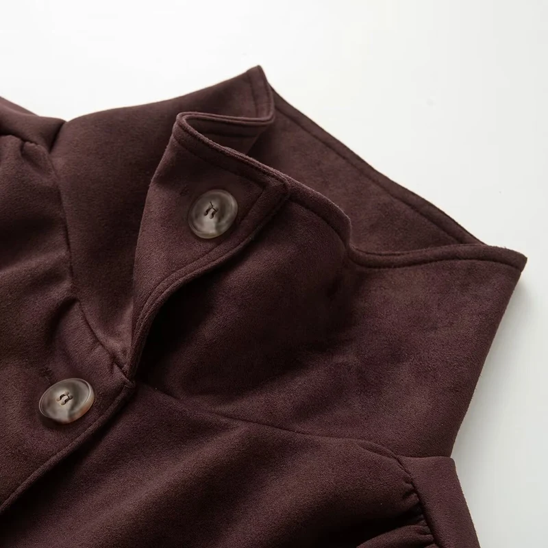 Damen Kurzjacke im Utility-Stil mit Tunnelzug und Stehkragen Drune