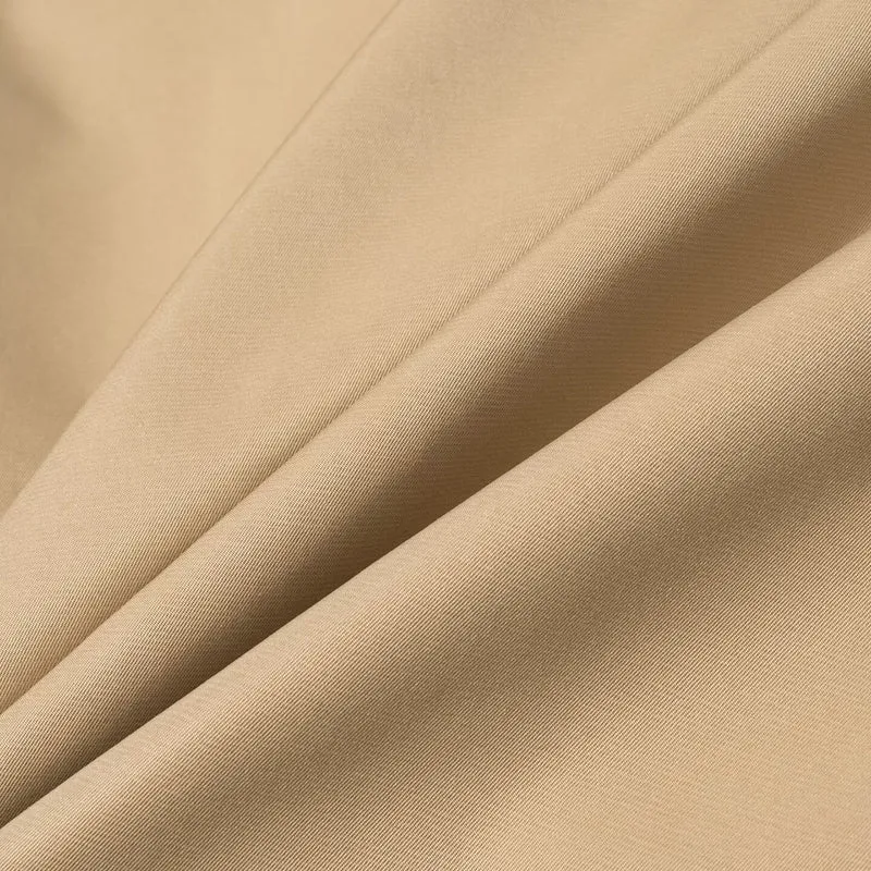 Damen Kurzjacke im Safari‑Stil mit Taillengürtel und übergroßen Manschetten Drune
