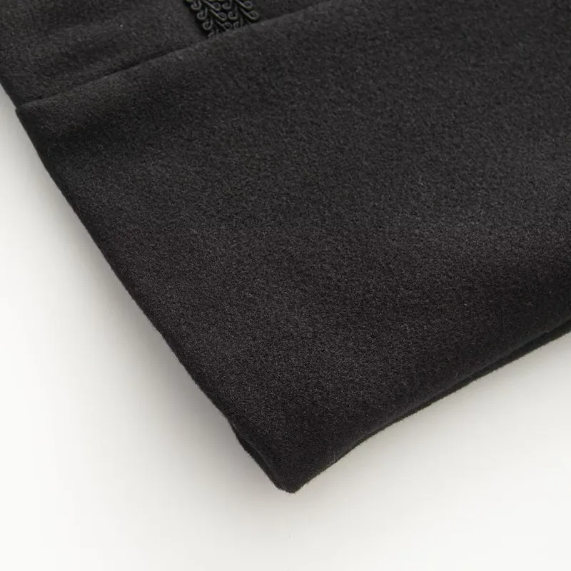 Damen Kurzjacke im Military‑Stil mit Stehkragen und Zierknopfleiste Drune