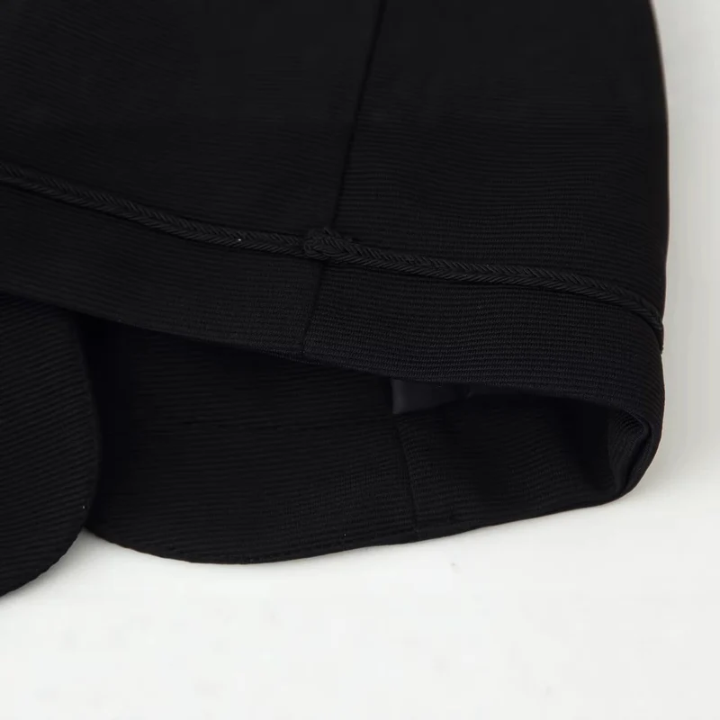 Damen Kurzjacke im militärisch inspirierten Stil mit Stehkragen und Zierkordeln Drune