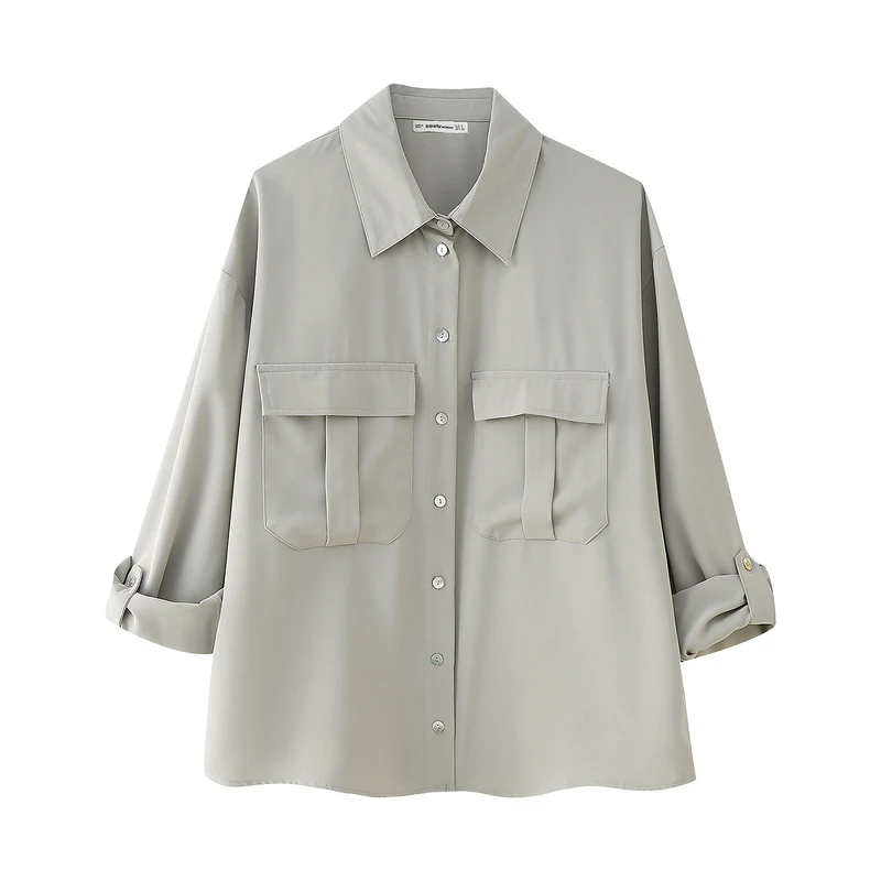 Damen Lockere Blusenjacke und weite Culotte im Set Drune