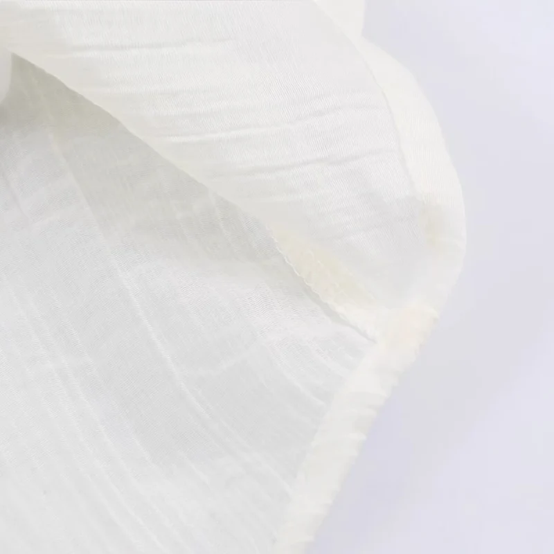 Damen Leichte weite Bluse mit Crinkle-Struktur und Hemdkragen Drune