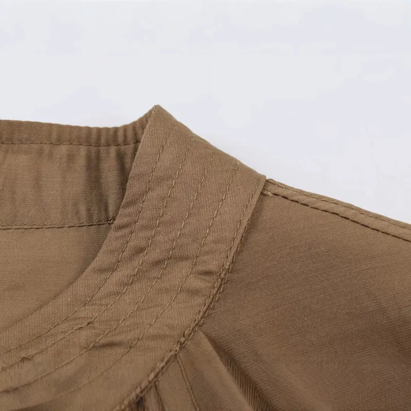 Damen Leichte Plissierte Blousonjacke mit Rundkragen, Ballonärmeln und gesmoktem Saum Drune