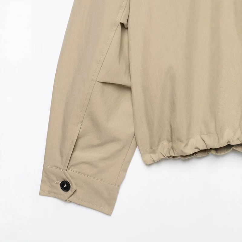 Damen Leichte Kapuzenjacke im Oversize-Boxy-Schnitt mit Tunnelzugsaum Drune