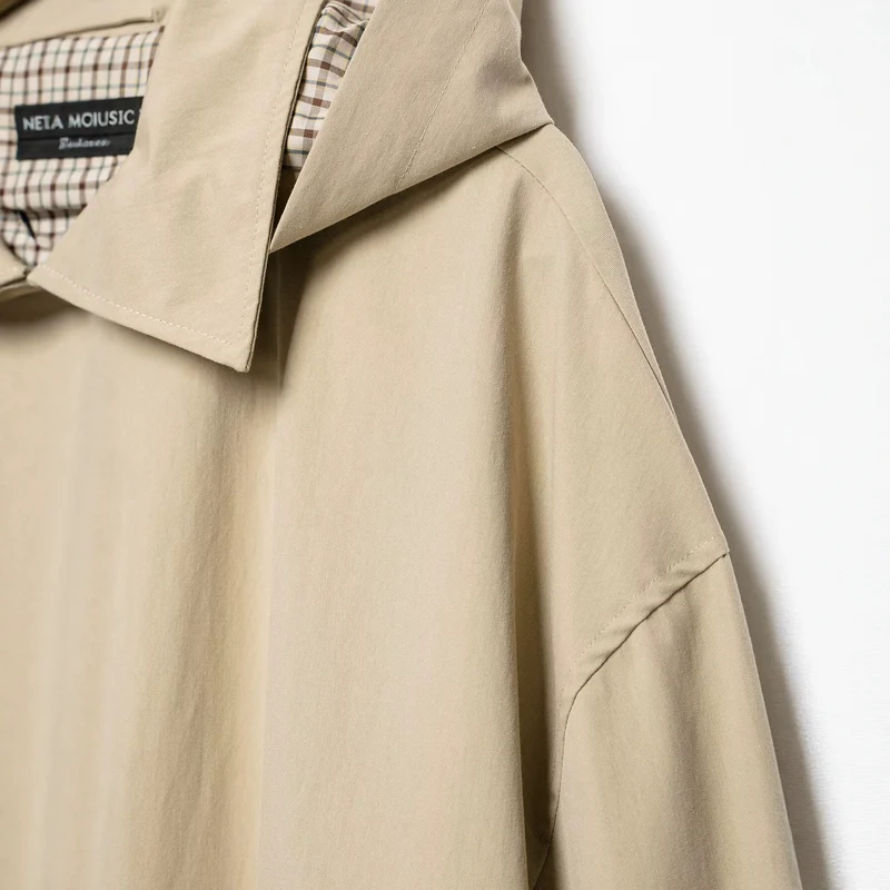 Damen Leichte Kapuzenjacke im Oversize-Boxy-Schnitt mit Tunnelzugsaum Drune