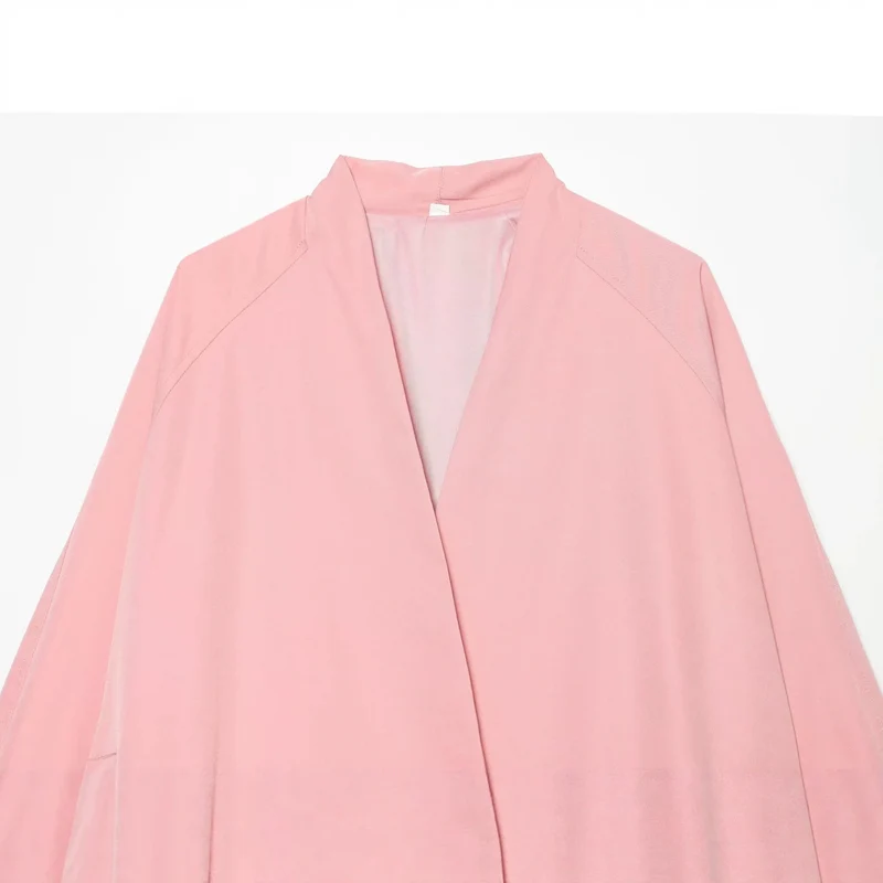 Damen Leichte Cropped-Bomberjacke im Boxy‑Schnitt mit offenem Kimono‑Verschluss Drune