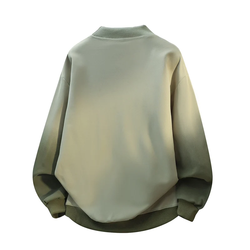 Unisex Oversize-Sweatshirt mit Stehkragen, Farbverlauf & markantem Logoprint Drune