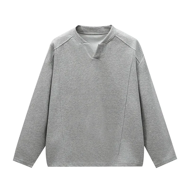 Unisex Oversize Rundhals-Sweatshirt mit Raglannähten und feiner Struktur Drune