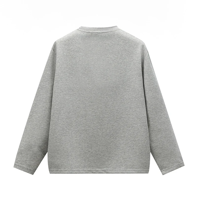 Unisex Oversize Rundhals-Sweatshirt mit Raglannähten und feiner Struktur Drune