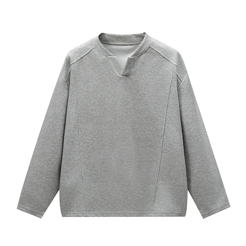 Unisex Oversize Rundhals-Sweatshirt mit Raglannähten und feiner Struktur Drune