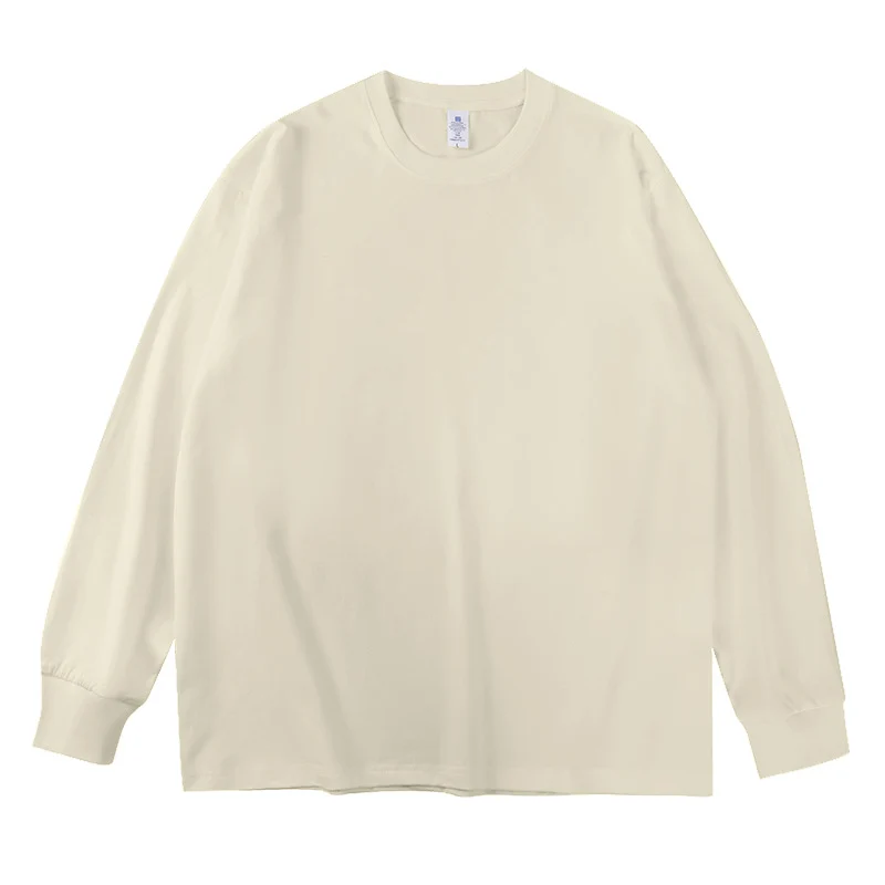 Unisex Oversize-Langarm-Sweatshirt mit Rundhalsausschnitt und gerippten Bündchen Drune