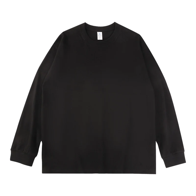Unisex Oversize-Langarm-Sweatshirt mit Rundhalsausschnitt und gerippten Bündchen Drune