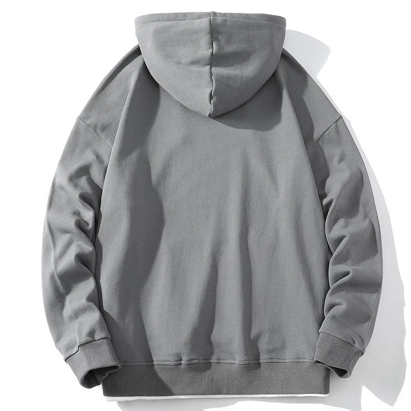 Unisex Oversize‑Kapuzensweatshirt mit Kontrastfutter, Kängurutasche & Tropfenärmeln Drune