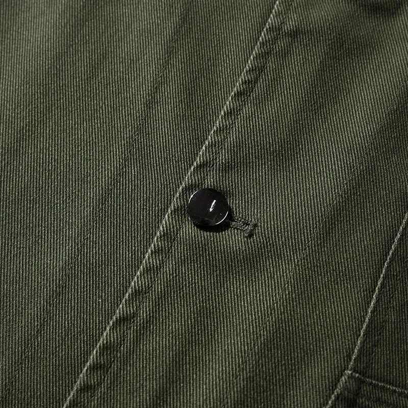 Unisex Oversize-Arbeitsjacke im Overshirt‑Stil aus Canvas mit aufgesetzten Taschen Drune