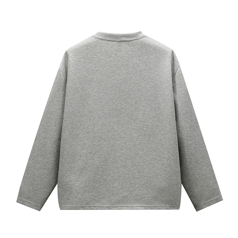 Unisex Minimalistisches Rundhals-Sweatshirt mit Raglanärmeln Drune