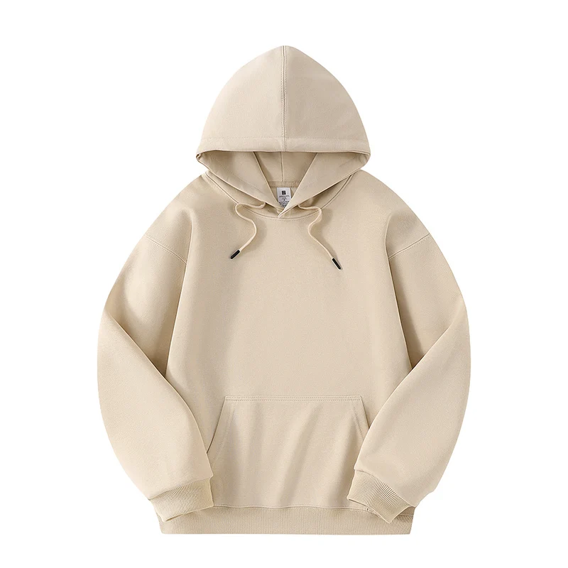 Unisex Minimalistischer Oversize-Kapuzenpullover mit French‑Terry-Qualität und verstärkten Nähten Drune