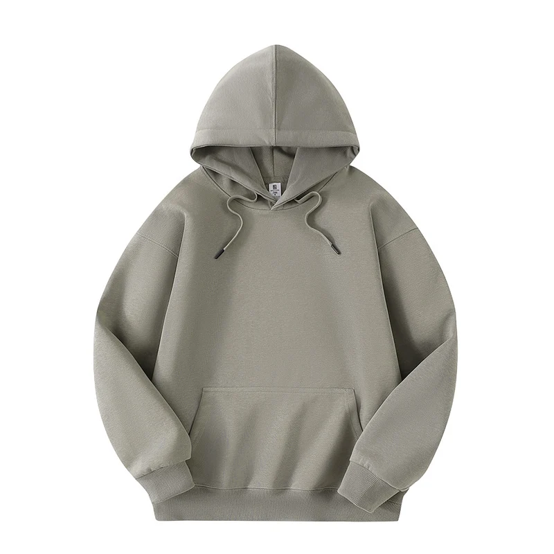 Unisex Minimalistischer Oversize-Kapuzenpullover mit French‑Terry-Qualität und verstärkten Nähten Drune