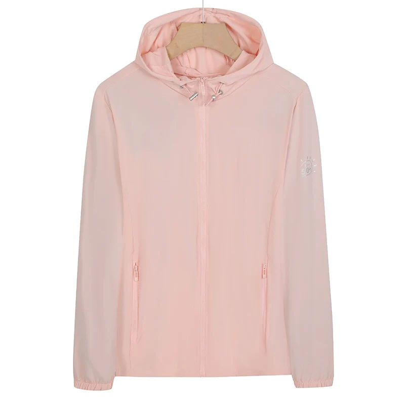 Unisex Leichte wind- und wasserabweisende Kapuzen‑Übergangsjacke mit durchgehendem Reißverschluss, Reißverschlusstaschen & elastischen Bündchen Drune