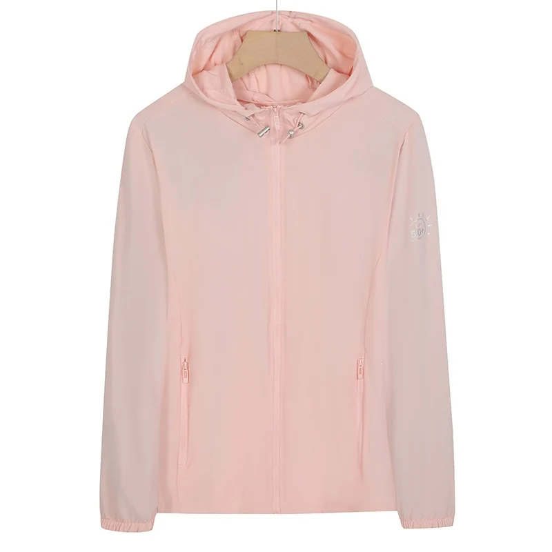 Unisex Leichte wind- und wasserabweisende Kapuzen‑Übergangsjacke mit durchgehendem Reißverschluss, Reißverschlusstaschen & elastischen Bündchen Drune