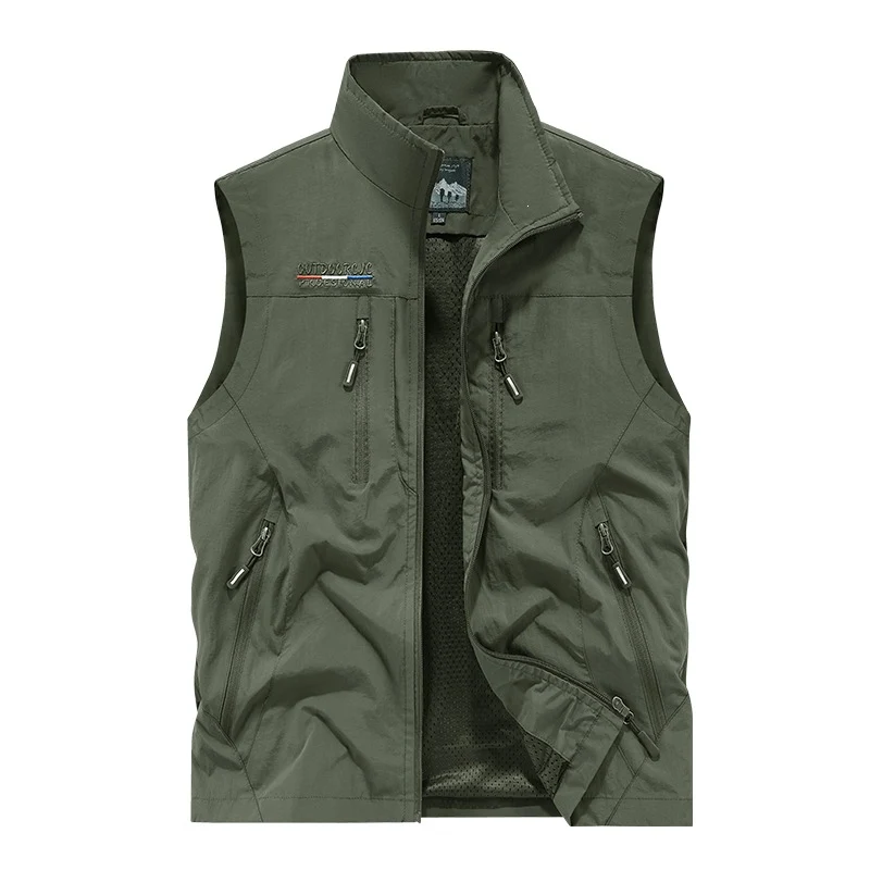 Herren Wind- und wasserabweisende Outdoor-Softshell-Weste mit Reißverschluss & Multi-Taschen Drune