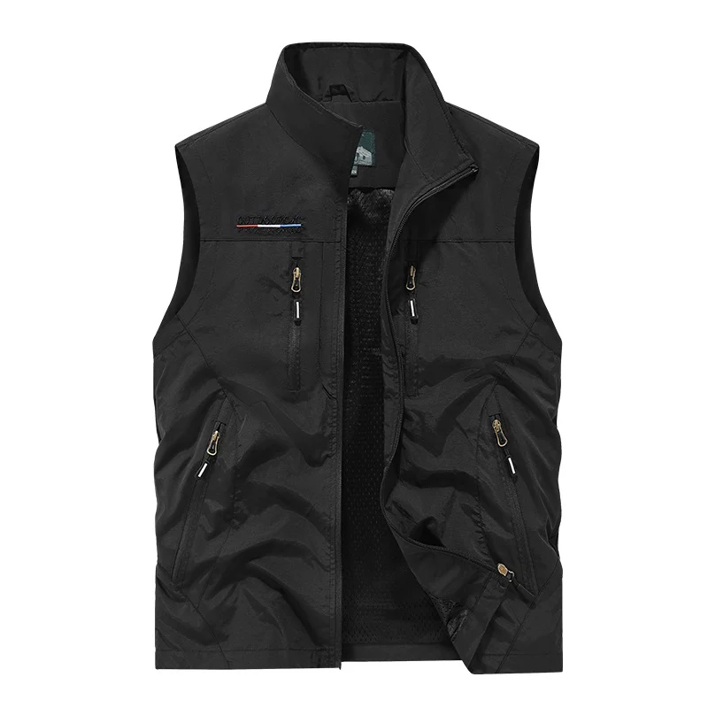 Herren Wind- und wasserabweisende Outdoor-Softshell-Weste mit Reißverschluss & Multi-Taschen Drune