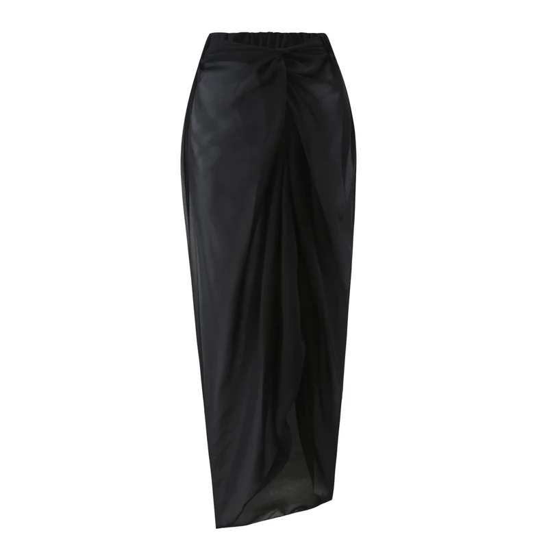 Damen Bandeau-Badeanzug mit elegantem Wickelrock Drune