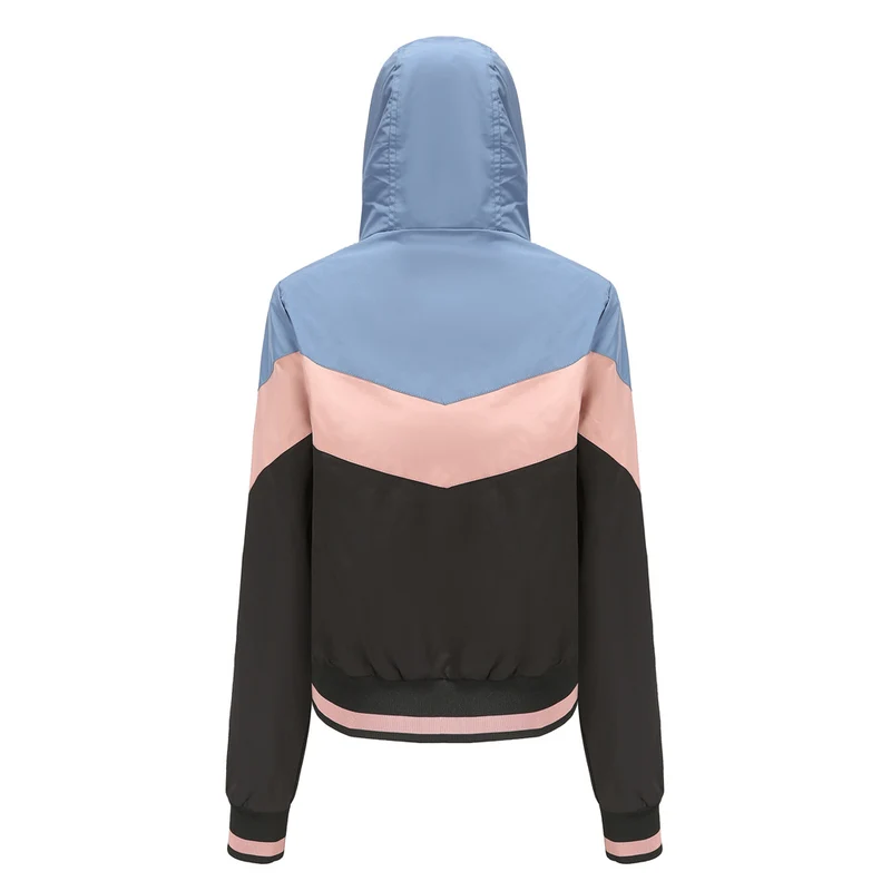 Damen vielseitige Sportjacke mit stylishem Farbblockdesign Drune