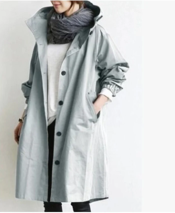 Drune | Regenjacke - Mit Knopfverschluss Vorne